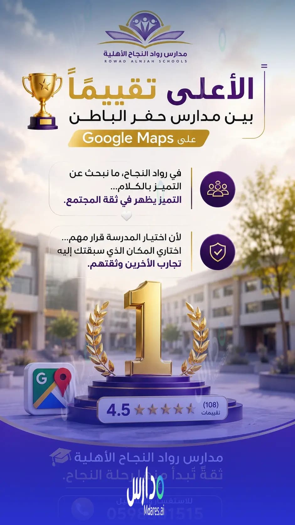 رسوم مدارس رواد النجاح الأهلية حفر الباطن